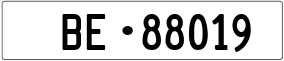 Truck License Plate